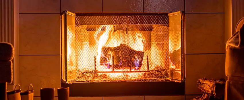 Mendota Hearth Landscape Fireplace Installation in Mount Pleasant, Texas