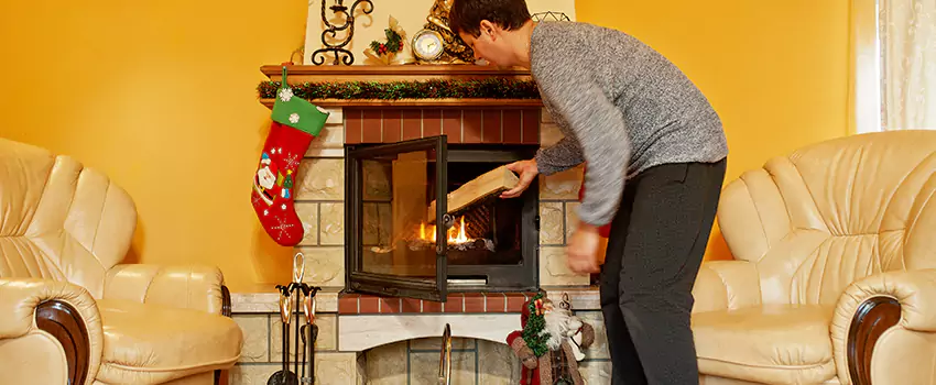 Rusted Metal Fireplace Restoration in Mount Pleasant, Texas